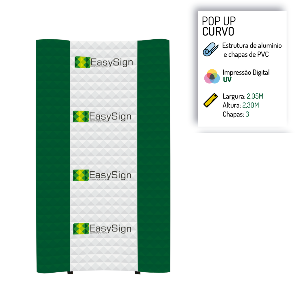 Estrutura para Backdrop/Pop Up - Dupla Face