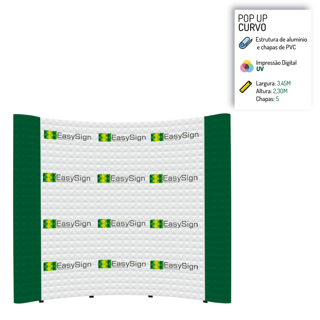 Estrutura para Backdrop/Pop Up - Dupla Face