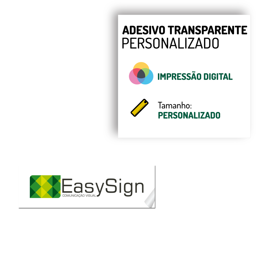 O Que É Impressão no Adesivo Transparente