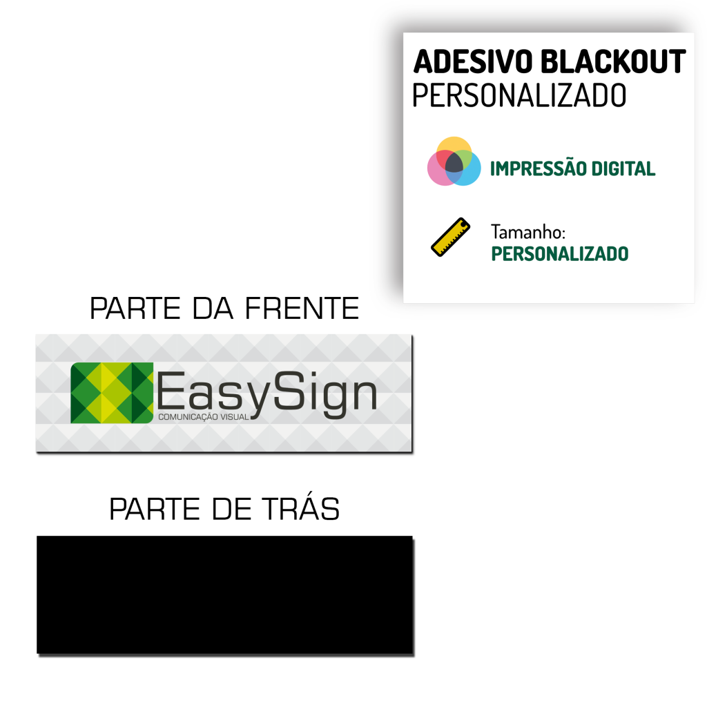 O Que É Impressão em Adesivo Blackout -
