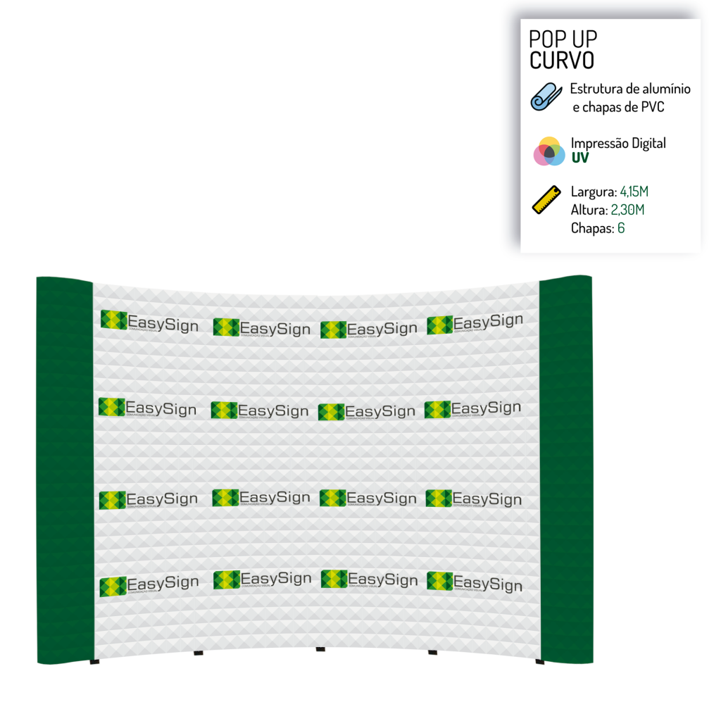 Estrutura Backdrop 6 Chapas Curvo