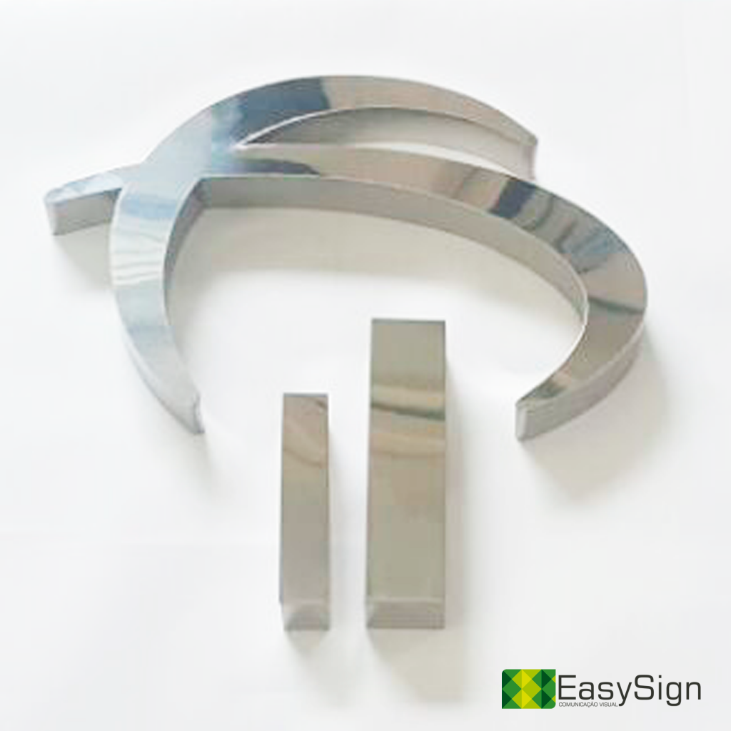 Letra Caixa Inox