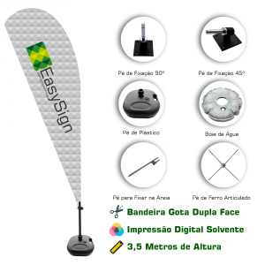 Estrutura Banner Roll Up 100cm x 200cm
