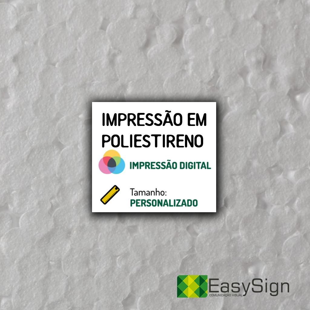 Impressão em Poliestireno