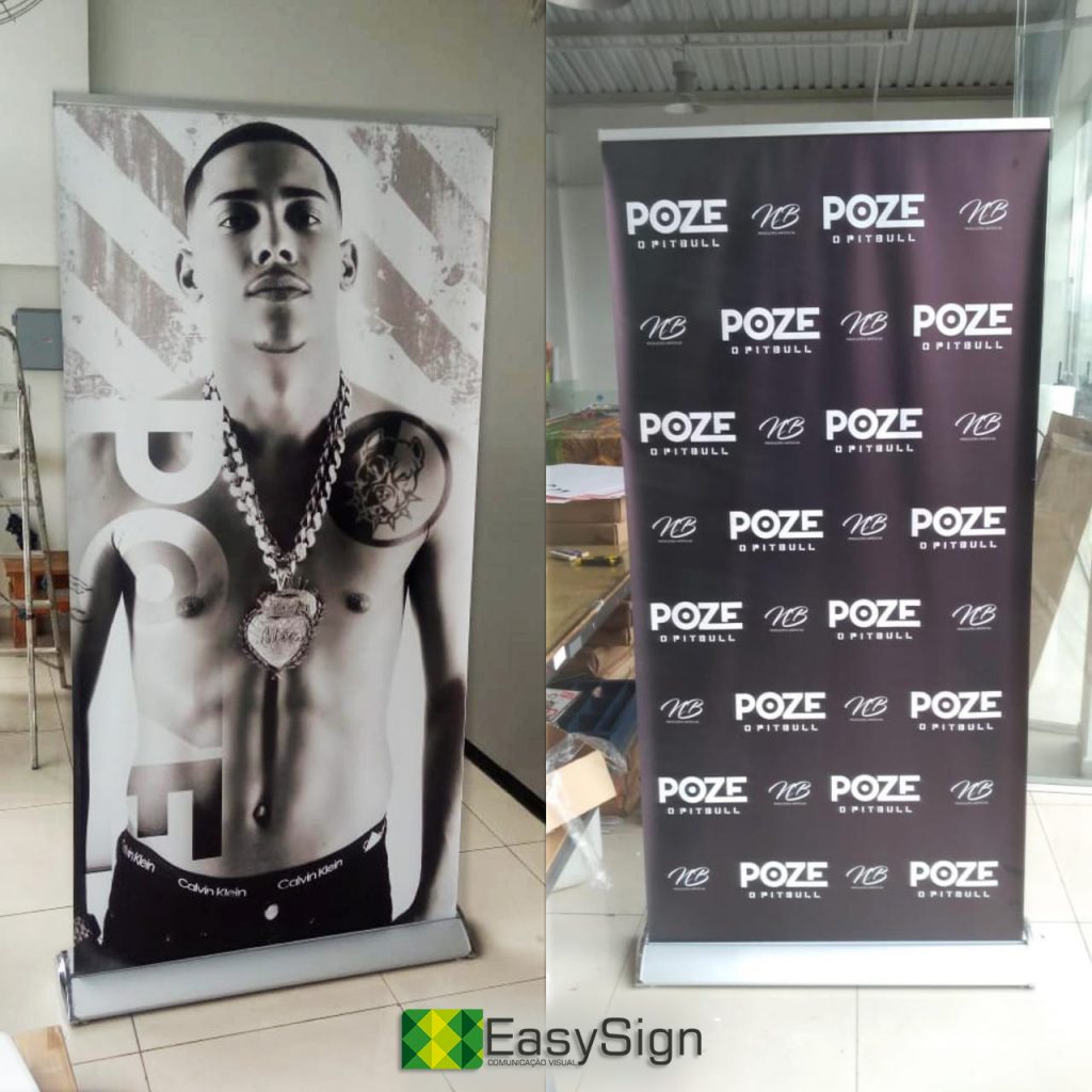 Estrutura para Banner Roll Up 80x200cm