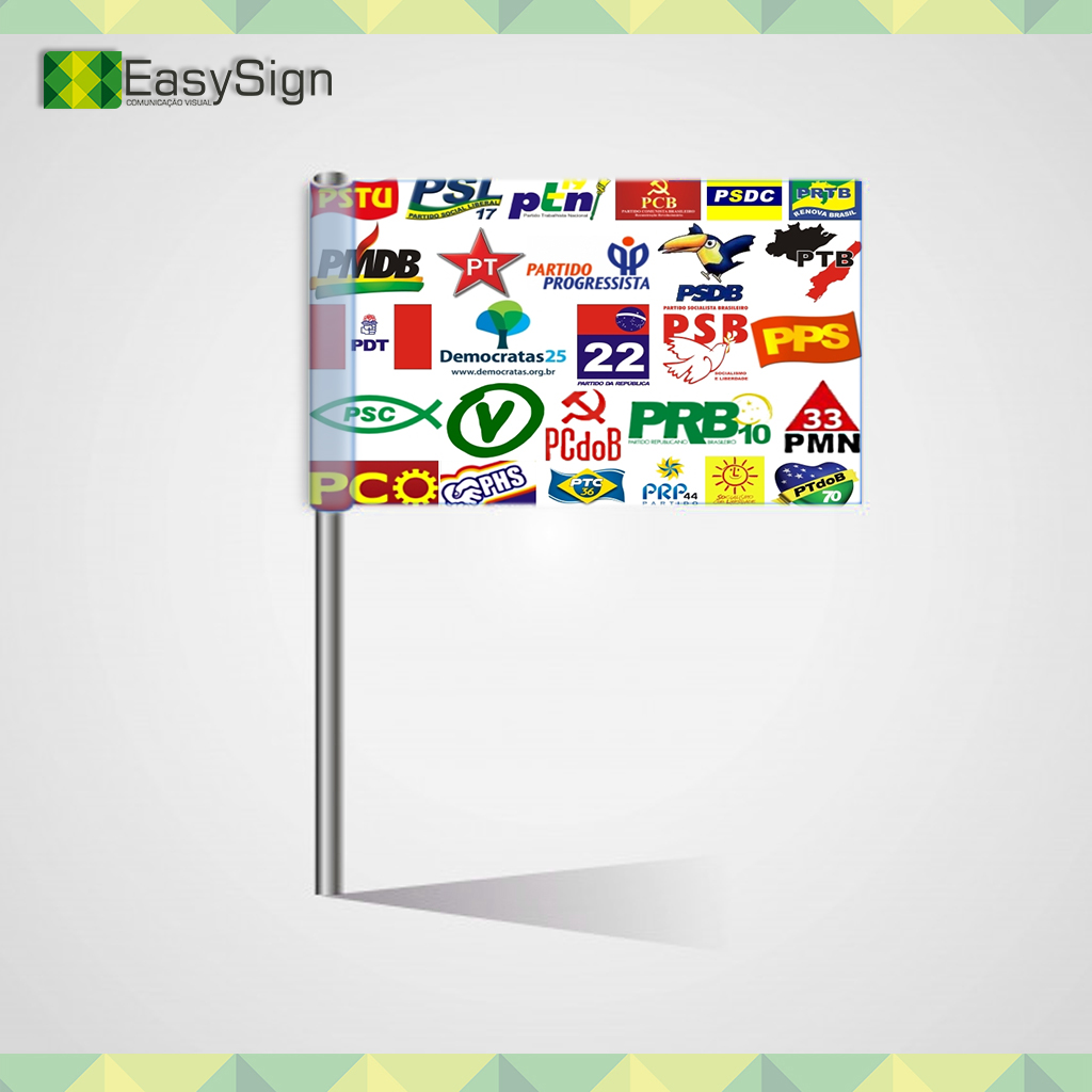 Bandeira Política de Mão
