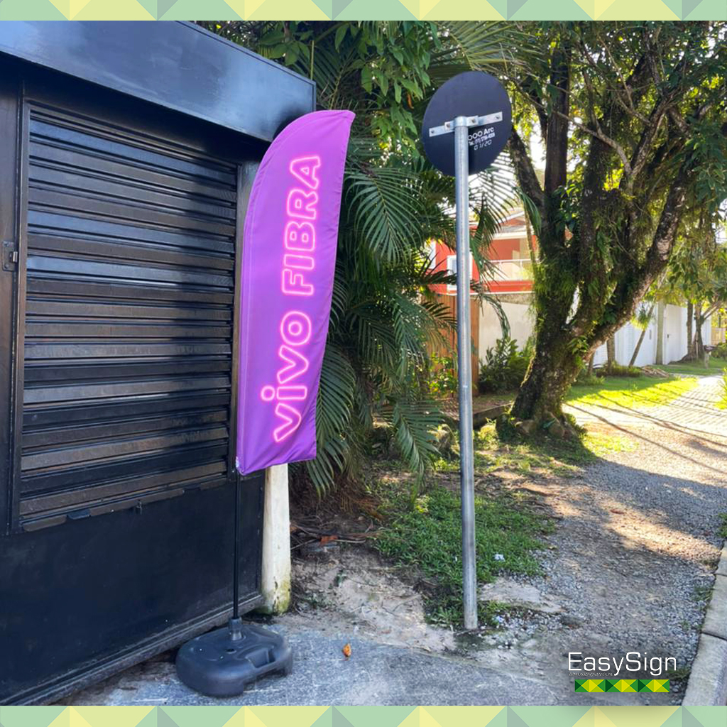 Wind Banner Econômico Base Reta 2,00M