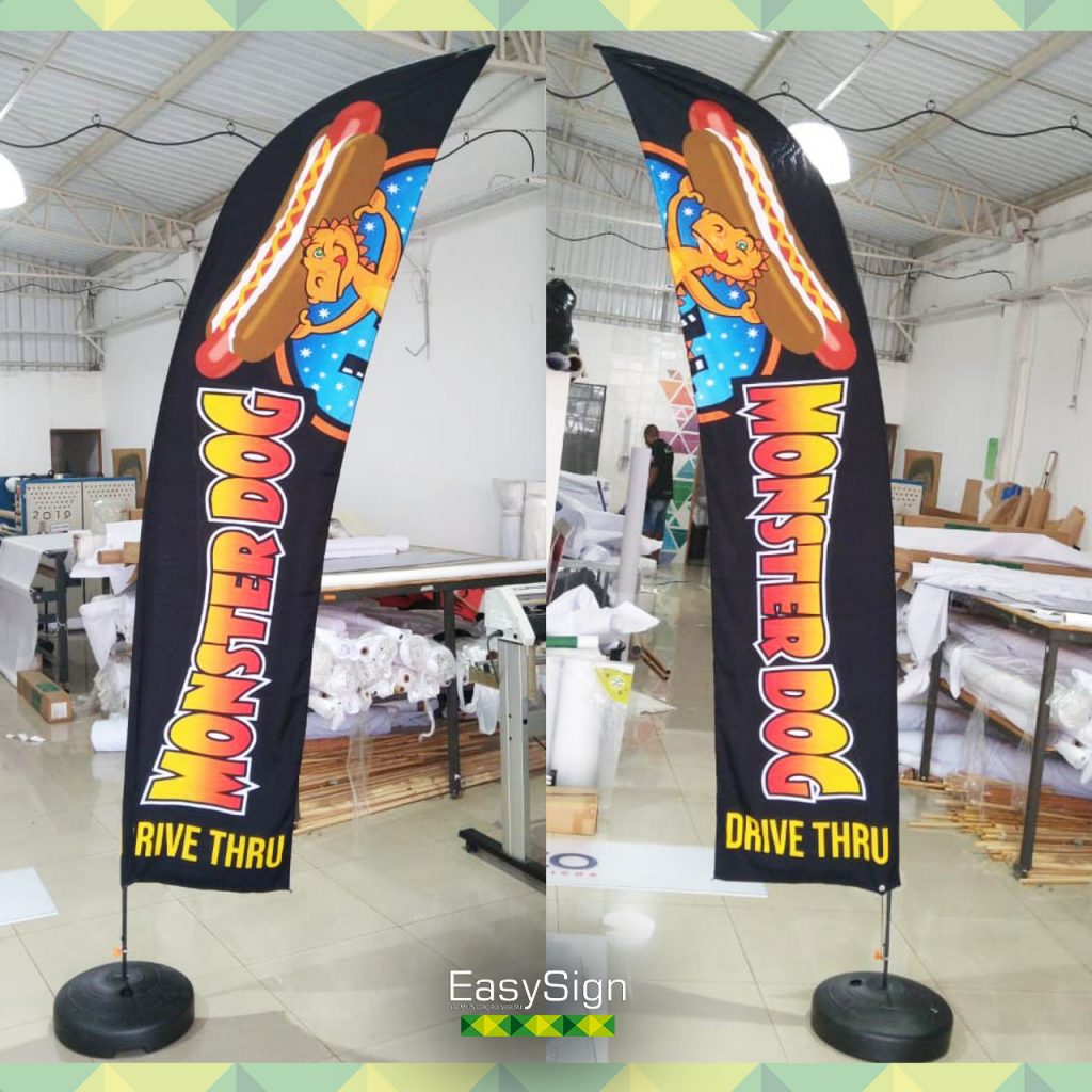 WIND BANNER ECONÔMICO BASE RETA 3,5M