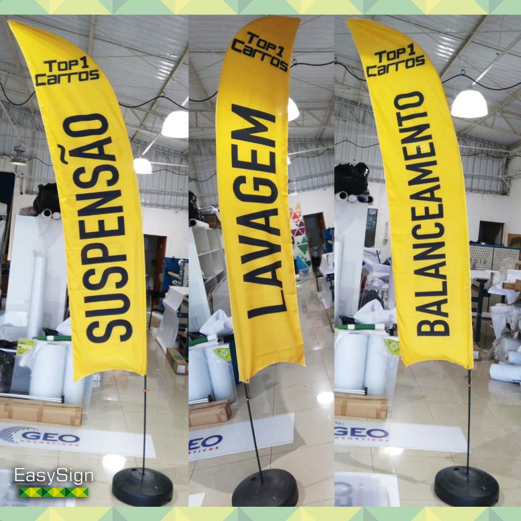 WIND BANNER ECONÔMICO  CÔNCAVA BAIXA 3,50m